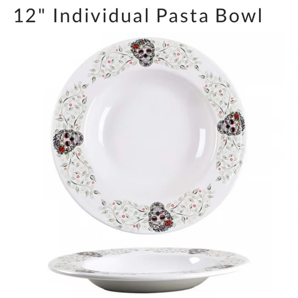 Nwot Fiesta Skull & Vine Pasta Bowl by homer Laughlin
